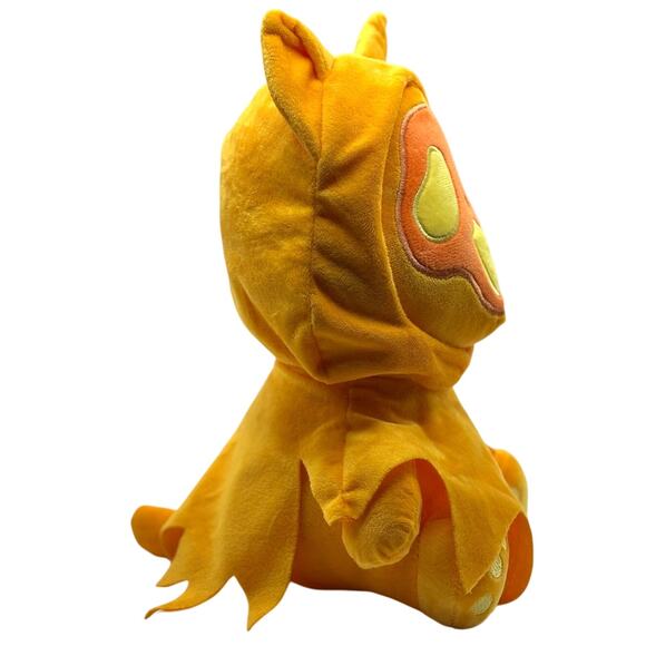 Orange Ghost Face Kitty Cat Plush by STEELWITHTEEETH, EUC - Rare Discontinued - Picture 4 of 6